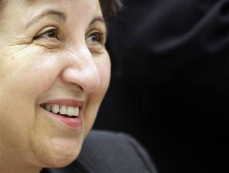 ranian Nobel Peace Prize Laureate Shirin Ebadi in Geneva February 12, 2010. Credit: Reuters/Denis Balibouse/Files
